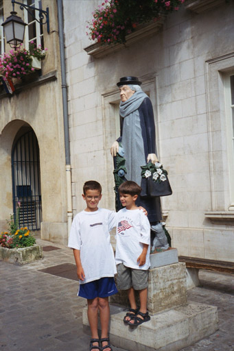 Patrick and Christopher with Maria Noel in Auxerre